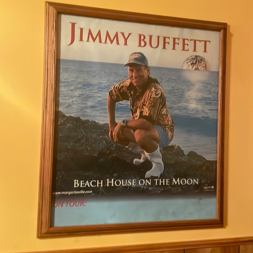 Jimmy Buffet framed Tour Poster
